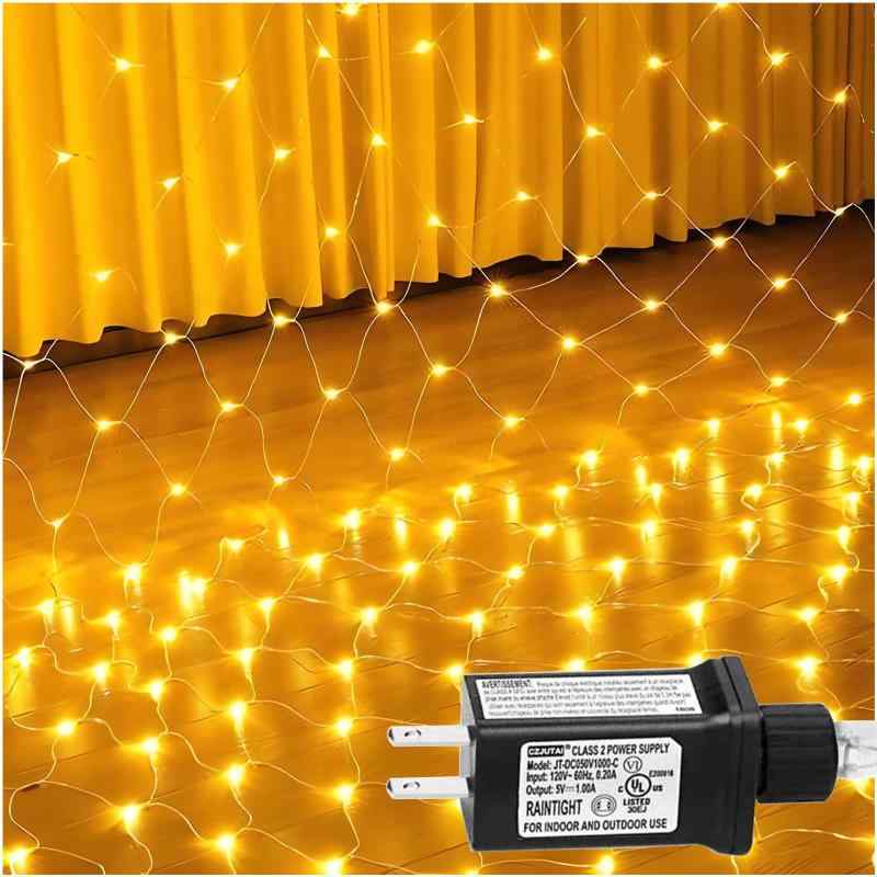 candy88イルミネーションネットライト クリスマス LEDイルミネーション 屋外対応 防水31V ネットライト3m*2m 204球 インテリア 誕生日 パーティー クリスマス 飾り 華やか 屋外対応 防水 節日 新