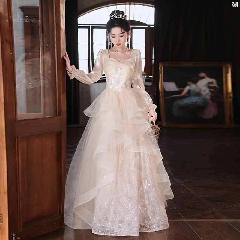 イブニングドレス レディース プリンセススカート 高級感 成人式 パーティー用 司会者向け 春 エレガント フォーマル 軽量 伸縮性