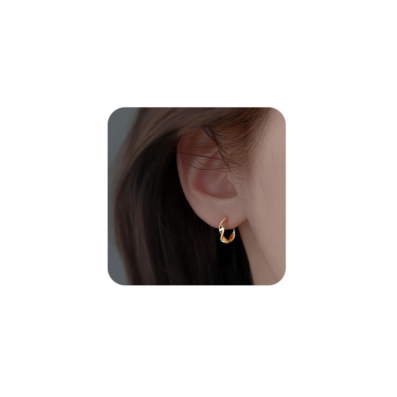 【Mesaro】フープピアス ピアス レディース メンズ 金属アレルギー つけっぱなし イヤリング 小さめ 小さい 小振り 小ぶり フープ キャッチレス シルバー ゴールド ピンクゴールド ニッケル