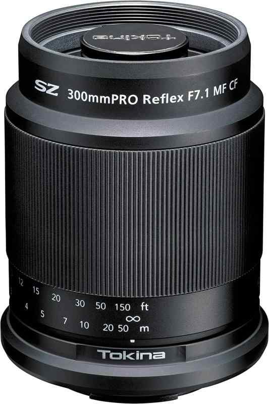 トキナー 望遠ミラーレンズ Tokina SZ 300mm PRO Reflex F7.1 MF CF キヤノンEF-Mマウント 軽量235g マニュアルフォーカス