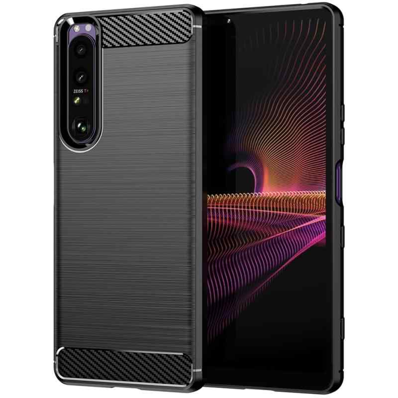 Rakuten - FINON for ケース カバー スマホケース カーボン デザイン 指紋防止 薄型 軽量 耐衝撃 簡易脱着 ソフトケース