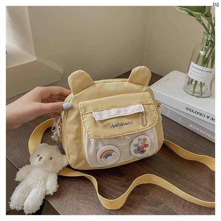 樂天商城 - ショルダーバッグ レディース ナイロン ミニ かわいい 学生用 日韓 シンプル 斜め掛け 日常使い 通学 軽量 ファッション 鞄 片肩