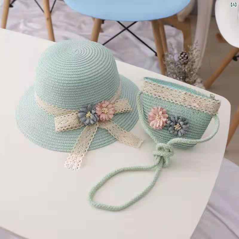 麦わら帽子 女の子 UVカット 夏用 ビーチハット プリンセス かわいい 日よけ 軽量 ...