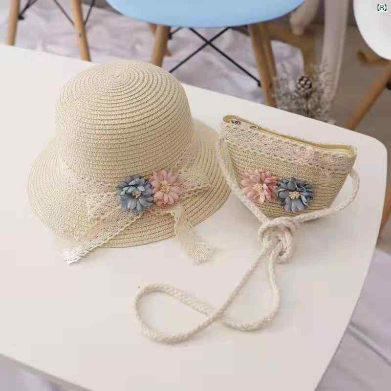 麦わら帽子 女の子 UVカット 夏用 ビーチハット プリンセス かわいい 日よけ 軽量 ...