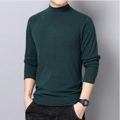 乐天商城 - メンズ 長袖 Tシャツ 秋冬 コットン インナー モックネック 暖か フランネル素材 吸湿速乾 伸縮性 普段使い 通勤用 トップス ユニセックス レイヤード