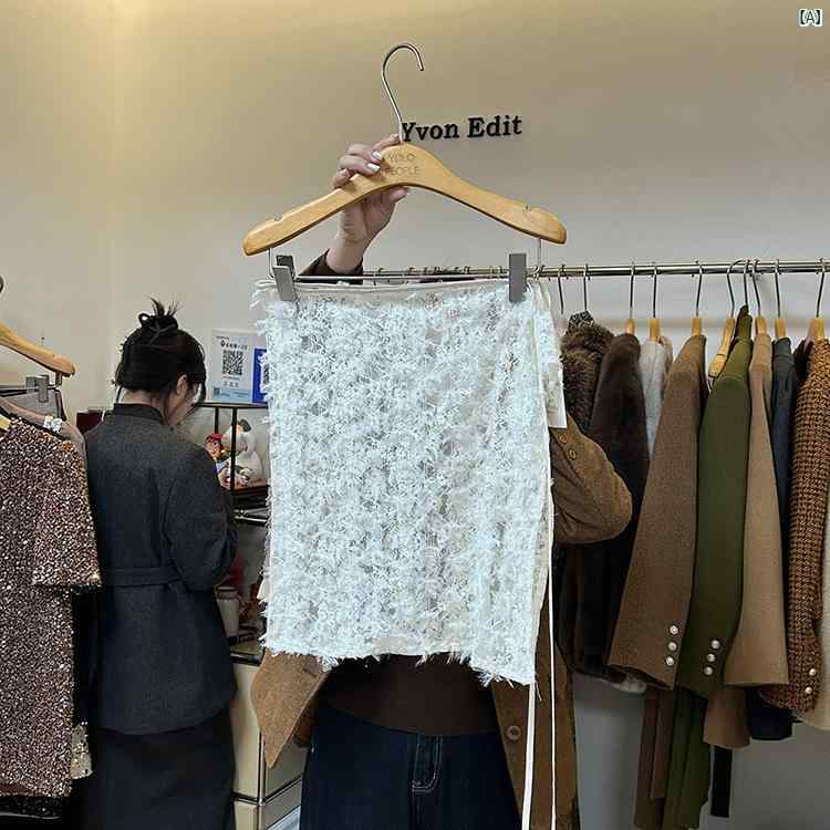 スカート レディース 秋冬 インナー レース 裾飾り ヒップカバー 重ね着用 伸縮性 軽量 レイヤード 普段使い ミニ丈 コットン混 ブラック系 グレー系