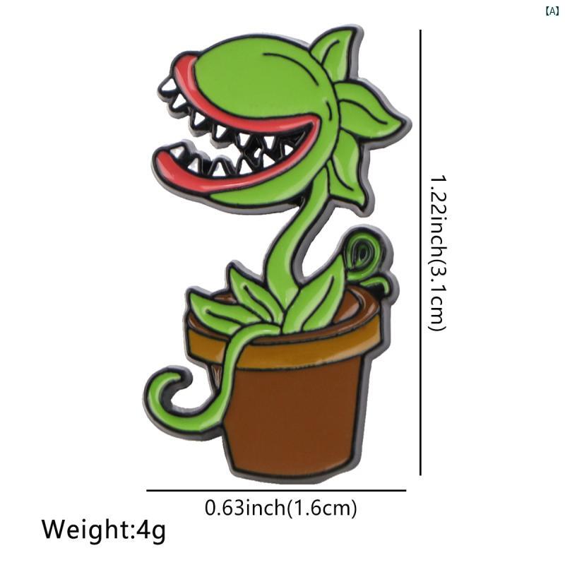 ブローチ ひまわり 雛菊 食虫植物 モチーフ 合金 ピンバッジ 服 バッグ アクセサリー かわいい メタル 装飾品 ピン 胸章 普段使い 軽量の商品画像 2