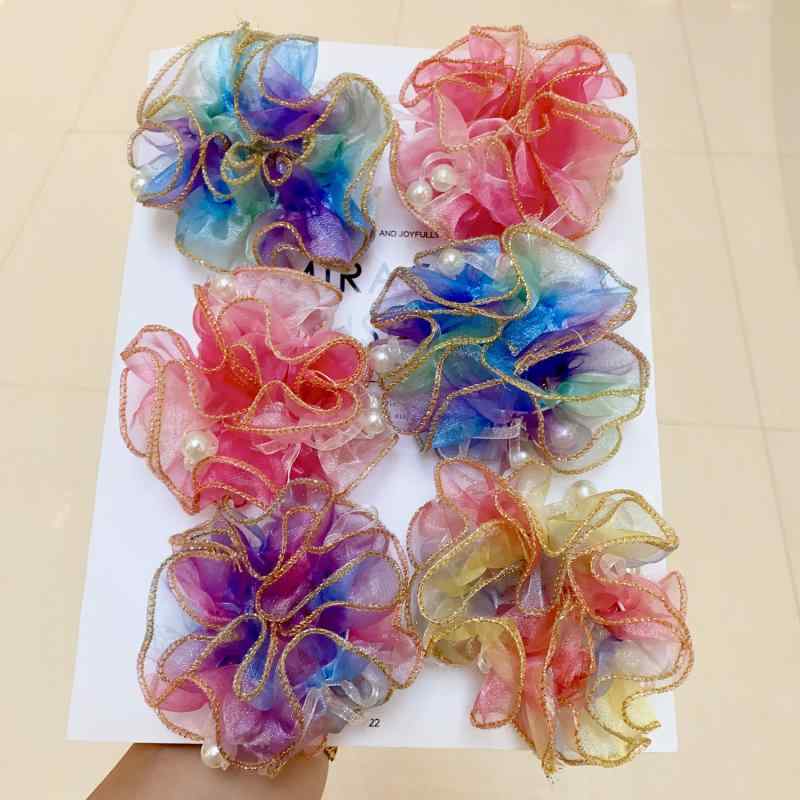 キッズ 女の子用 花 ヘアアクセサリー ヘッドドレス ヘアゴム お団子ヘア 飾り 花のつぼみ プリンセス かわいい ヘアピース ステージ用 日常使い 軽量 柔らかい素材