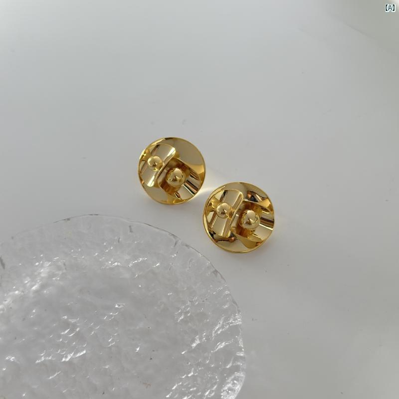 ピアス 金属 不規則形状 クール 欧米 冷淡スタイル 誇張 高級感 秋冬 万能 軽量