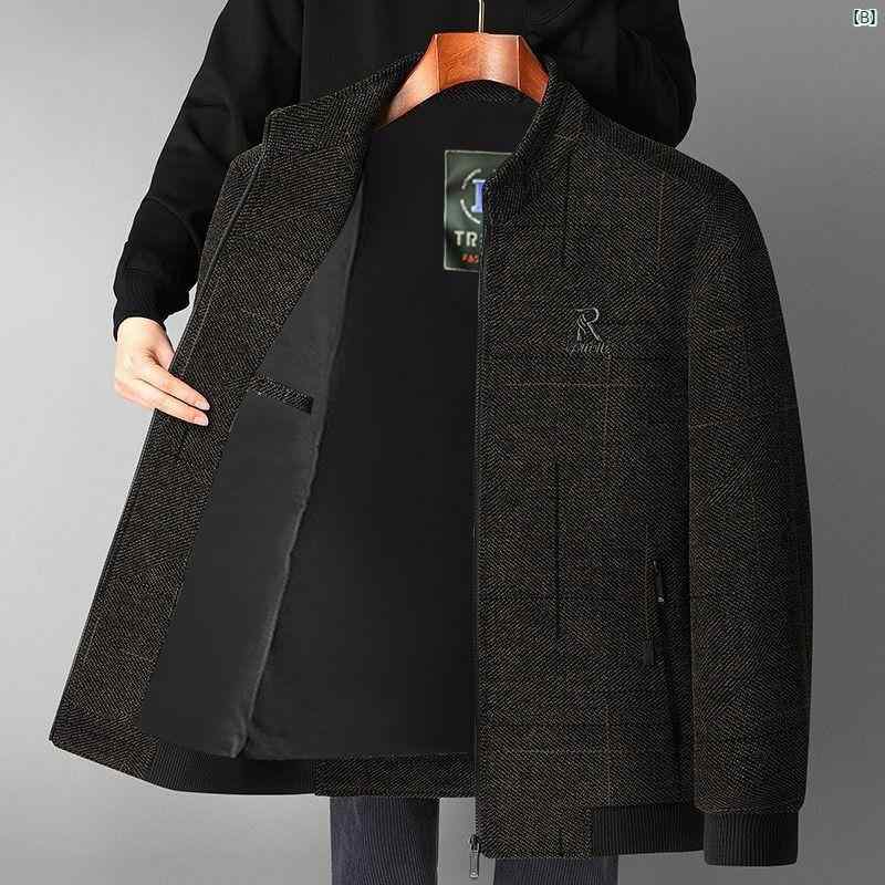 ジャケット メンズ 男性用 アウター トップス 中年 紳士 中老年 父親 お父さん 祖父 シニア 50代 60代 秋冬 厚手 防寒 暖かい 襟付き ジップアップ ジャンパー ブルゾン カジュアル 普段使い お出かけ 上着 羽織り ゆったり 大きいサイズ creativeglobal01-10170357 クリエイティブグローバル サンプル画像3