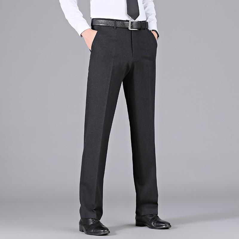 スラックス メンズ 男性用 パンツ ズボン ボトムス ウール混 厚手 暖かい 伸縮性 ストレッチ ビジネス カジュアル 通勤用 普段使い 父の日 ギフト 贈り物 お父さん 年配 シニア 紳士服 大きいサイズ ゆったり 体型カバー 着痩せ 細見え お腹周り