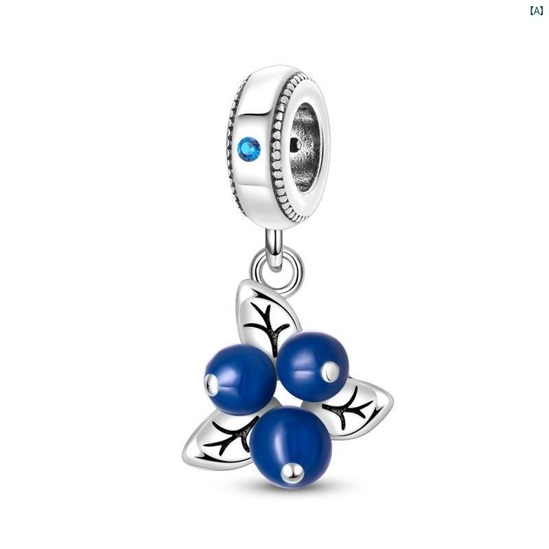ブレスレット レディース アクセサリー ジュエリー 腕輪 果物 モチーフ アボカド さくらんぼ チャーム シルバー 銀メッキ 925 銅製 DIY 手作り ビーズ パーツ かわいい おしゃれ 手元 上品 華奢 アクセント プレゼント 贈り物の商品画像 2