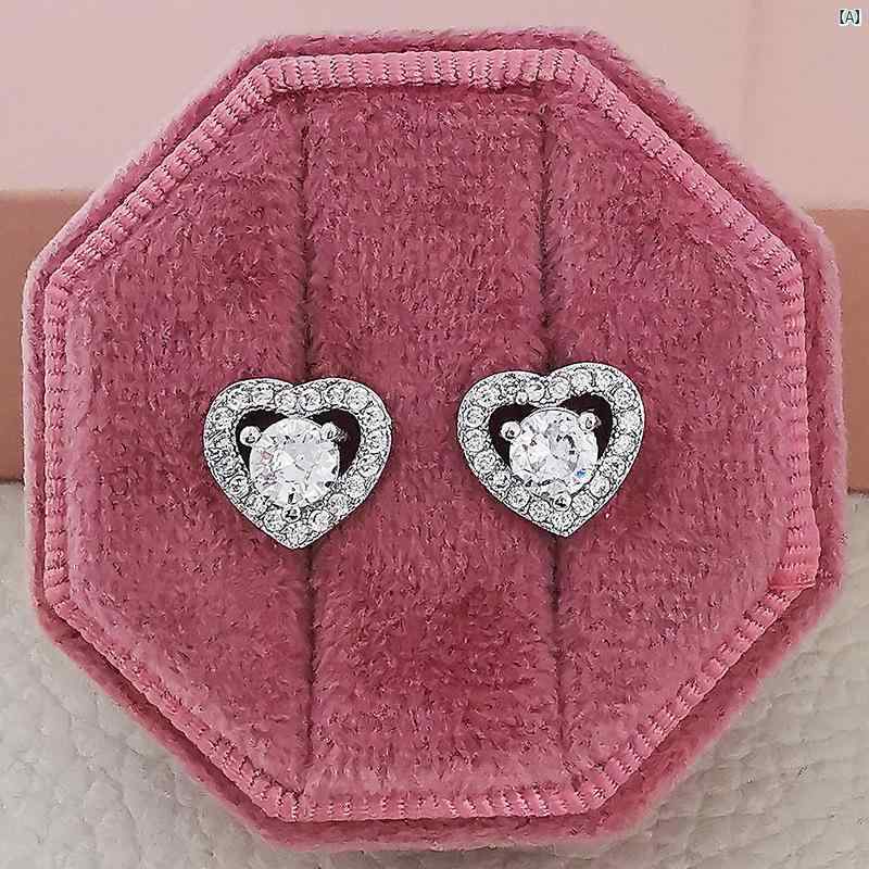 クリエイティブグローバルのピアス レディース ハート型 透かし彫り ジルコニア 彩色ストーン 耳飾り アクセサリー ファッション ジュエリー おしゃれ かわいい 上品 華やか デート パーティー 結婚式 ギフト プレゼント 耳元 演出 存在感 ジュエリー 輝き 清楚 揺れる 小ぶ｜アングル2