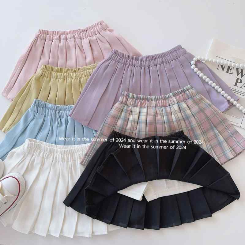 スカート キッズ 女の子 子供服 ボトムス キュロット ミニスカート プリーツスカート パンツ付き 学院風 スクール風 ガーリー カジュアル かわいい 快適 動きやすい 通園 通学 普段着 春夏 アウトドア お出かけ 発表会 おしゃれ 丈夫 柔らかい 素