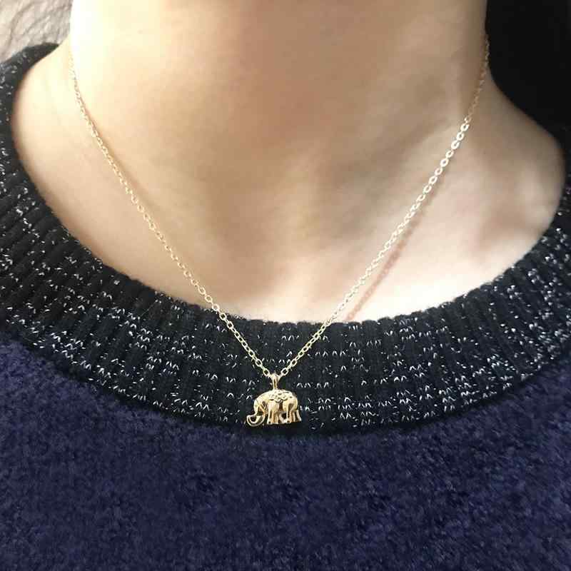 ネックレス レディース 鎖骨チェーン 象 ペンダント アクセサリー ジュエリー 高級感 ゴールド シルバー シンプル かわいい おしゃれ 重ね付け きれいめ カジュアル デイリー 普段使い ギフト プレゼント 上品 エレガント 大人かわいい モチーフ 小