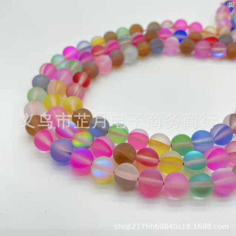 ビーズ レディース アクセサリーパーツ 丸珠 散珠 バラ売り 合成石 キラキラ輝く ビジュー クリスタル ガラスビーズ ブレスレット ネックレス ハンドメイド用 手芸用品 オリジナルアクセサリー制作 素材 DIY 宝石風 粒売り 手作り工芸パーツ 装飾材