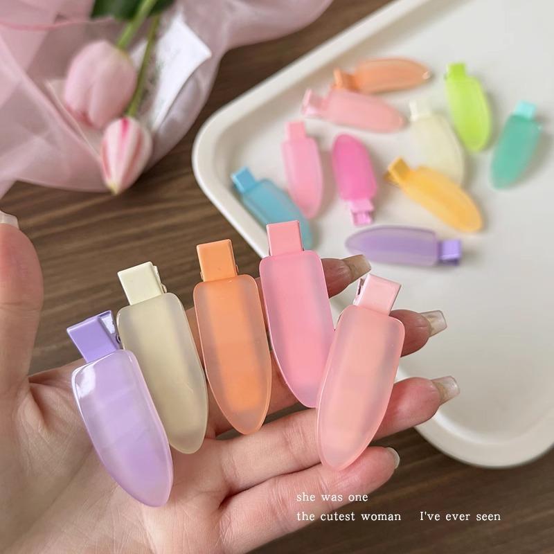 ヘアクリップ レディース ヘアピン 果物風 ゼリーカラー パステルカラー かわいい おしゃれ 前髪クリップ 髪留め 側頭部 留め具 韓国風 スイーツカラー つやつや 透明感 艶やか 髪飾り ヘアアクセサリー まとめ髪 髪留め ヘアアレンジ アレンジピン