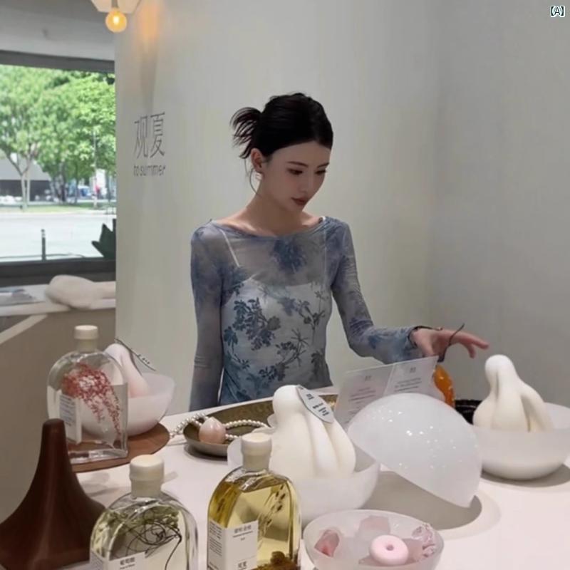 ワンピース レディース 長袖 新中式 チャイナドレス風 ロング丈 ラッパ袖 立ち襟 スリムシルエット 体型カバー きれいめ エレガント 上品 高級感 ミモレ丈 切り替え デザイン 普段使い お出かけ 二の腕カバー 着痩せ 細見え 華奢見え 清楚系 フェミ creativeglobal01-10228030 クリエイティブグローバル サンプル画像2