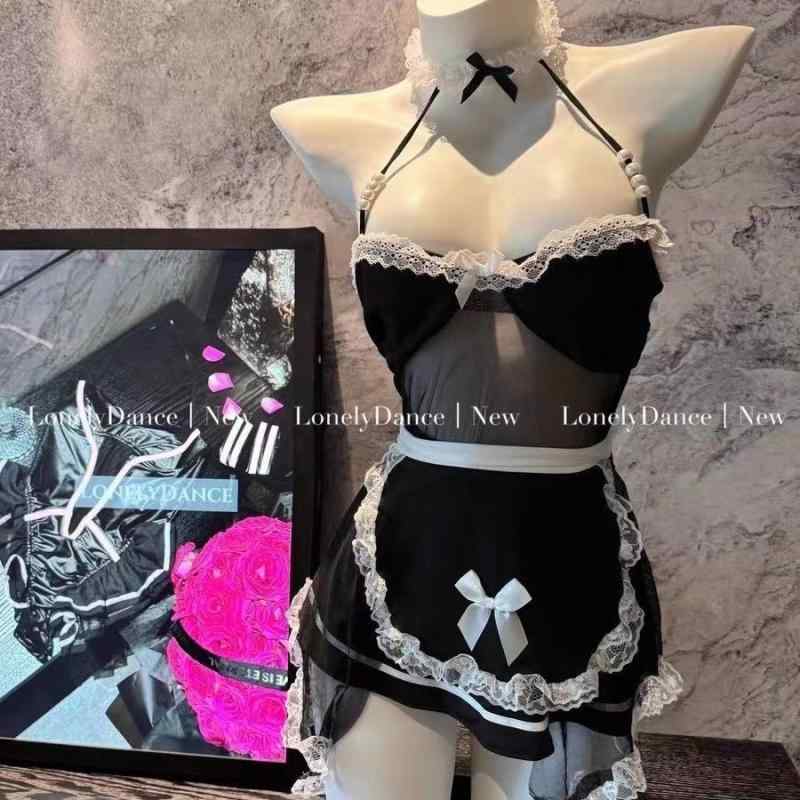 コスプレ衣装 レディース メイド服 大きいサイズ セットアップ セクシー ランジェリー チャイナドレス風 エプロン付き 体型カバー ゆったり 着痩せ 部屋着 ナイトウェア アイドル衣装 二次元 キャラクター アニメ衣装 お呼ばれ パーティー イベント用