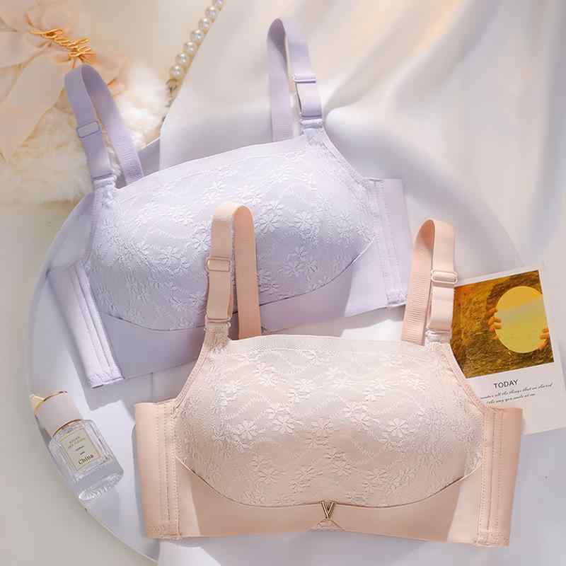 ブラジャー レディース 下着 レース 脇高 美乳 育乳 谷間メイク 盛りブラ 小胸 寄...