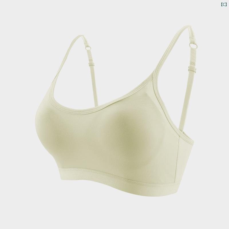 ブラジャー レディース 下着 綿 コットン ノンワイヤー 美背中 U字ネック カップ付...