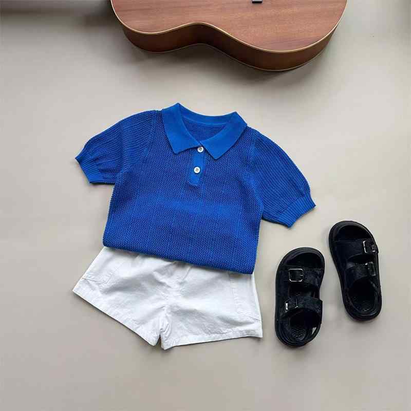 ニット 子供服 ベビー服 トップス キッズ 長袖 春夏 男の子 女の子 薄手 襟付き 韓国風 通気性 綿混 柔らかい 伸縮性 着心地抜群 肌触り快適 カジュアル かわいい ナチュラル シンプル お出かけ用 普段着 通園用 保育園 幼稚園 体型カバー ゆっ