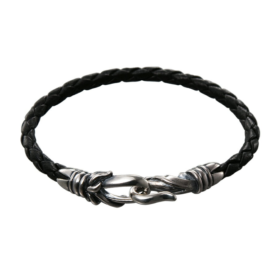 送料無料 GIGOR ジゴロウ クリプトレザーブレスレット No241 TANGLAM series タングラムシリーズ シルバー925