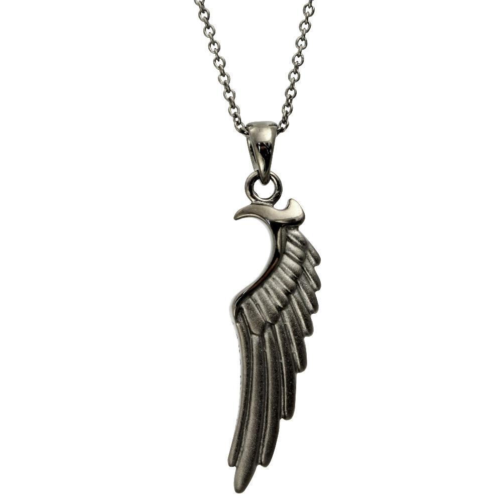 送料無料 LARA Christie ララクリスティー ヴィクトリア ペンダント p5058-B シルバー925 フェザー 羽根 ハート ネックレス