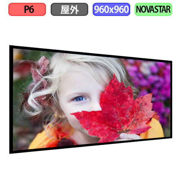 デジタルサイネージ LEDビジョン デジタル看板 壁面看板用 屋外設置用 フルカラー P6 W960XH960mm W160xH160ドット