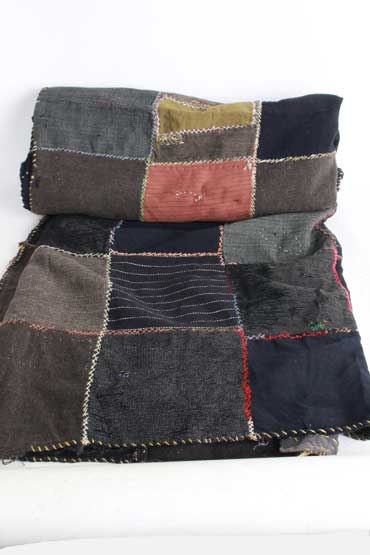 樂天商城 - 希少 良雰囲気 vintage ハンドメイド パッチワーク 大判ラグ【古着】【中古】【メンズ】【レディース】【ヴィンテージ】 【ビンテージ】 【レトロ古着】【vintage】 50’s 50s 60’s 60s 70’s 70s アンティーク インテリア キャンプ アウトドア 敷物 店舗 装飾 RRL