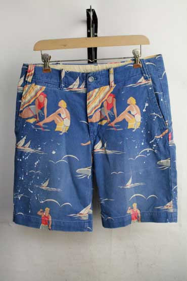 樂天商城 - ラルフローレン Ralph Lauren サップ柄 ヴィンテージ加工 ショーツ【32】【古着】【中古】【メンズ】【レディース】【男性】【ヴィンテージ】 【ビンテージ】キャンプ アウトドア 短パン ハーフパンツ ショートパンツ アメカジ 海 川 山 夏 ビーチ バカンス アロハシャツ