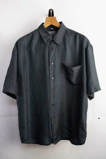 樂天商城 - NEW CLASSIC オーバーサイズ 半袖 シルクシャツ【M】【古着】【中古】【メンズ】【レディース】【ヴィンテージ】 【ビンテージ】【vintage】【アメカジ】男性 女性 90’s 90s