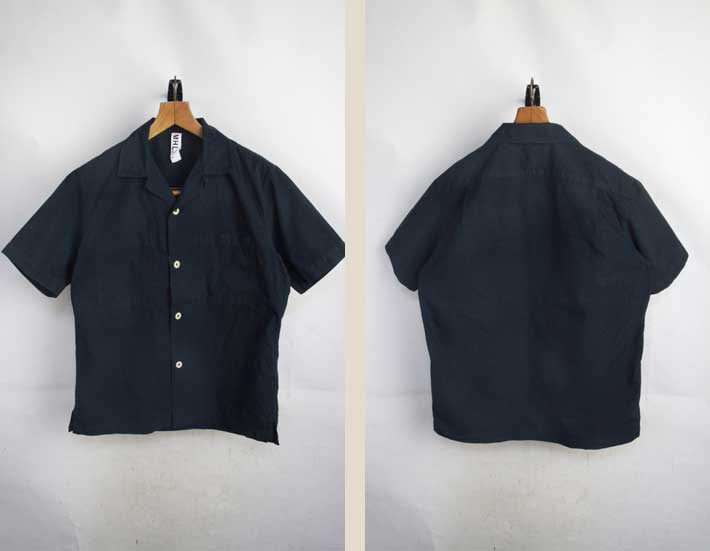 MHL. 半袖シャツ【中古】【メンズ】by マーガレット ハウエル エムエイチエル 半袖 オープンカラーシャツ【M】開襟【古着】【レディース】【ヴィンテージ】 【ビンテージ】【vintage】【アメカジ】男性 女性 MARGARET HOWELL 596-8150509 胸ポケット ボックス