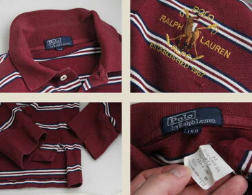 ラルフローレン 長袖ポロシャツ Ralph Lauren【150】（男性の【XS】相当）【古着】【中古】【メンズ】【レディース】【キッズ】【子供】