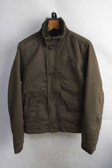 アバクロンビー＆フィッチ ミリタリージャケット Abercrombie＆Fitch N-1型【XL】【古着】【中古】【メンズ】【男性】【レディース】【女性】フライトジャケット 軍モノ アバクロ アメカジ