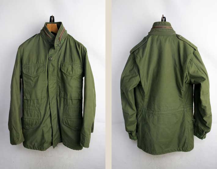 M-65【中古】【メンズ】希少サイズ 1980年製 実物 ミリタリー フィールドジャケット 3th.【X-SMALL - レギュラー】【古着】男性【レディース】【ヴィンテージ】 【ビンテージ】vintage 軍モノ フライトジャケット アメカジ 80年代 80’s 80s アウター OD オリーブ ドラブ