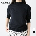 ALWEL モックネックハーフスリーブT 