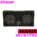 KICKER 48TRTP82 定格入力:300Wンチ(20cm)ウーファー搭載 サブウーハーBOX 下向き設置 サイズ:600×310×138mm 日本正規品 1年保証 キッカー