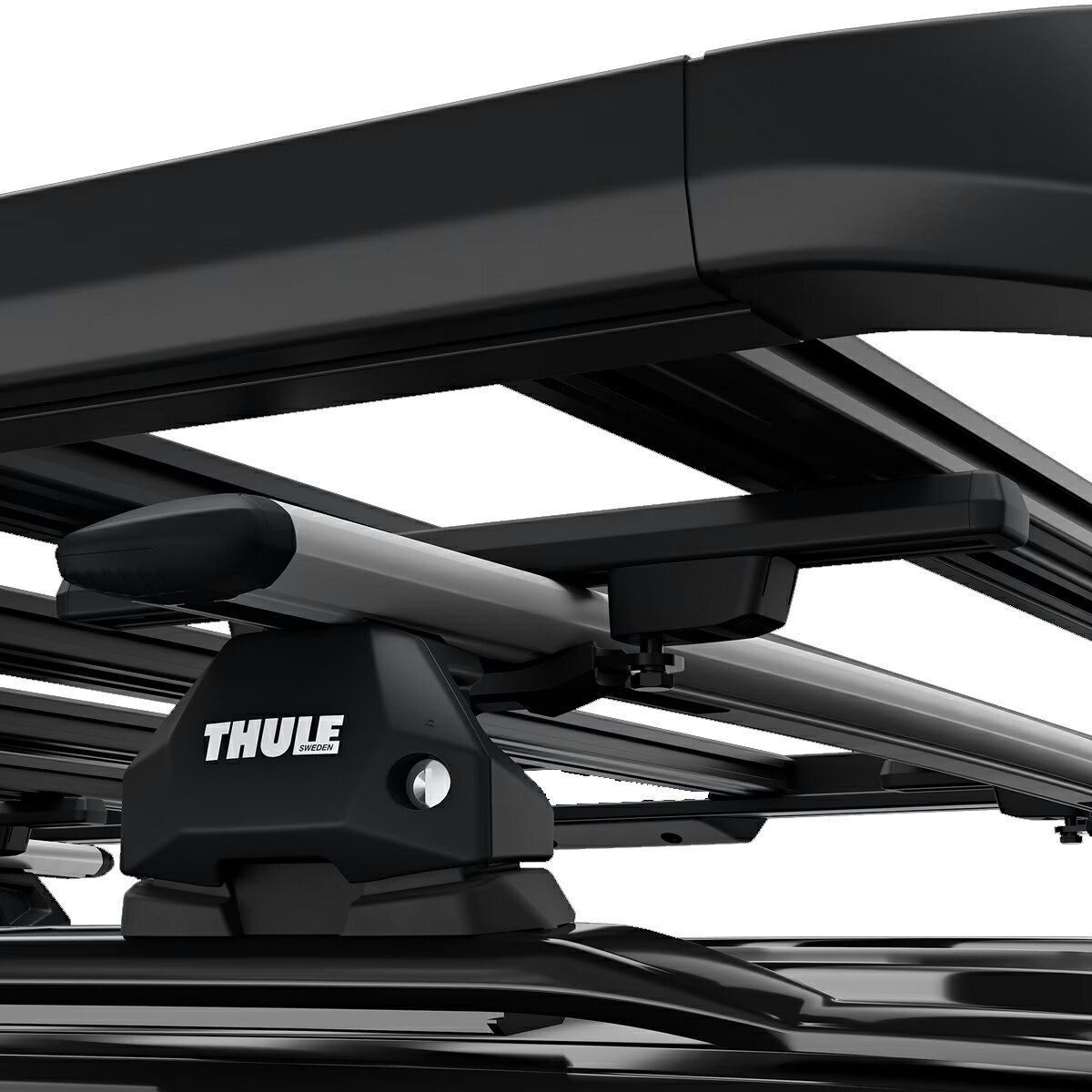 THULE クロスバーキット 4個入 TH611300 キャップロック専用 ルーフ ラック アルミ製 オプション パーツ アウトドア レジャー ベースキャリア キャンプ グランピング 外装 外装用品 カスタム サイクル カヤック ドレスアップ 車 耐久性 便利 Caprock 2