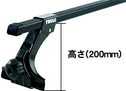 【世界最高水準の安全性!!安心の5年保証!!】 THULE トヨタ ハイエース/レジアスエース(100系) 標準ルーフ用 ルーフキャリア取付2点セット 【フット952＆バー7125セット】