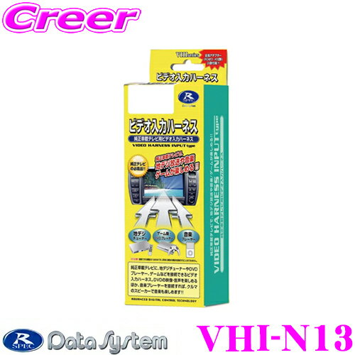 データシステム VHI-N13 ビデオ入力ハーネス 【純正ナビにビデオ入力ができる!】 【日産等】