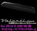 ヴァレンティ HT200ACE-SB-1 ジュエルLEDハイマウントストップランプ 200系 ハイエース レジアスエース(H24.5～)用 【3型後期/4型/5型/6型に適合 17LED ライトスモーク/ブラッククローム】