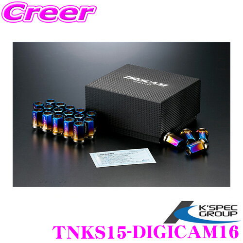 KSPEC ケースペック ホイールナット DIGICAM 貫通タイプ P1.5 6角 35mm 16本 デジキャン チタン・レーシングナット TNKS15-DIGICAM16