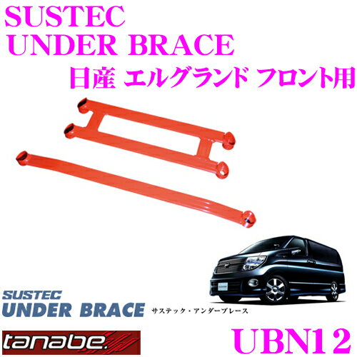 TANABE タナベ アンダーブレース UBN12 日産 ME51 エルグランド用 【ハイレスポンスなハンドリングを実現!】