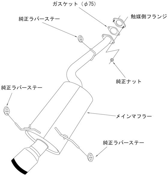 HKS スーパーターボマフラー エキゾースト マフラー マツダ FD3S RX-7用 SUS304 ステンレス JASMA 認定 2年3万km保証 車検対応 外装用品 エクステリア カスタム パーツ Super Turbo Muffler31029-AZ001