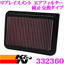 【夏の大還元!最大4000ポイント!〜8/11迄】K&N 純正交換エアフィルター 33-2360 トヨタ 60系 ハリアー/70系 ノア ヴォクシー等用 リプレ...