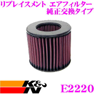 K&N 純正交換フィルター E-2220 イスズ UBS52 / UBS55 ビッグホーン 用 リプレイスメント ビルトインエアフィルター 純正品番5-14215028-0対応