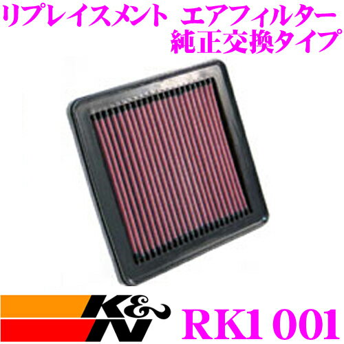 【5/21～5/26はエントリー 3点以上購入でP10倍】 K N 純正交換フィルター RK-1001 レクサス LC500/LS500 用 リプレイスメント ビルトインエアフィルター 純正品番:17801-38060-79など対応