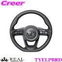 REAL レアル TYELPBRD TYE-LPB-RD ステアリング トヨタ MXPH10系 MXPA10系 KSP210系 ヤリス / MXPL10系 MXPC10系 シエンタ オリジナルシリーズ オールレザー(レッドステッチ) スタンダードレザー ベースボールステッチ ハンドル
