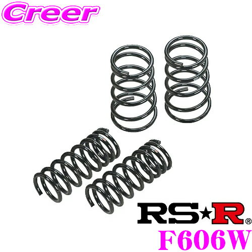 RS-R ローダウンサスペンション F606W スバル SG9 フォレスター STiバージョン用 ダウン量 F 25～20mm R 20～15mm 【3年5万kmのヘタリ保証付】